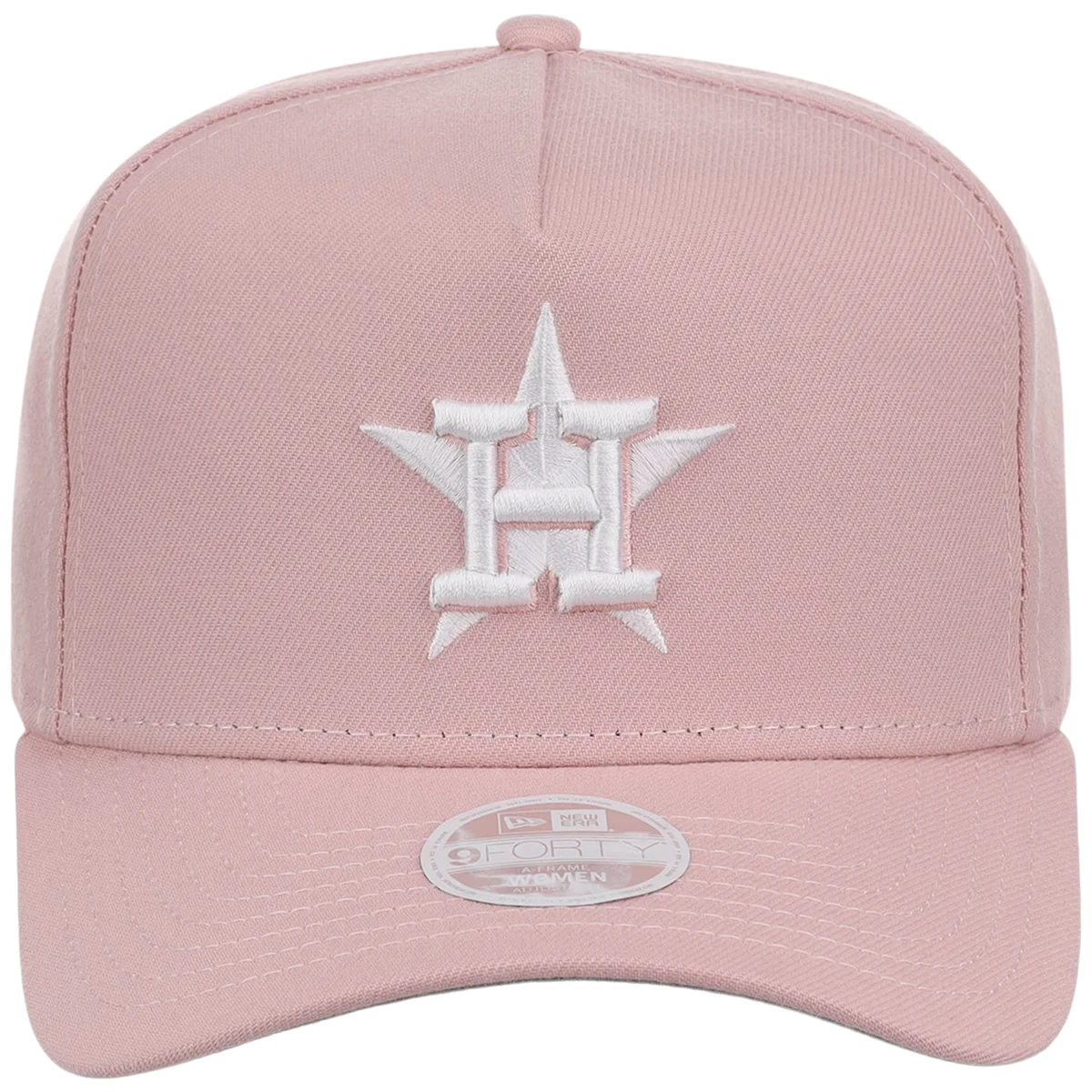 Houston Astros Women's New Era 9FORTY Pink A-Frame detail view