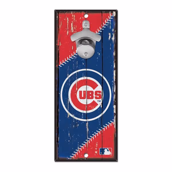 Chicago Cubs MLB Bottle Opener Sign view 1
