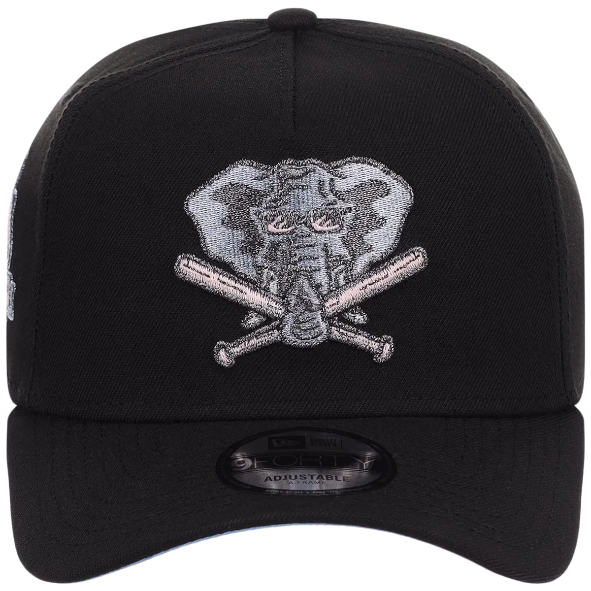 Oakland Athletics MLB Pewter Skies New Era 9FORTY A-Frame detail view