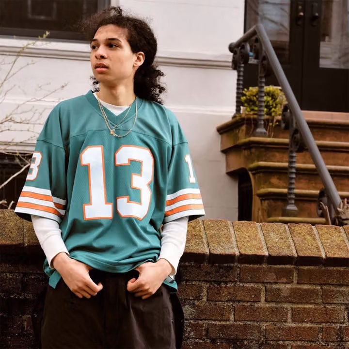 Dan Marino #13 Miami Dolphins 1984 Legacy Throwback NFL Jersey Aqua view 7