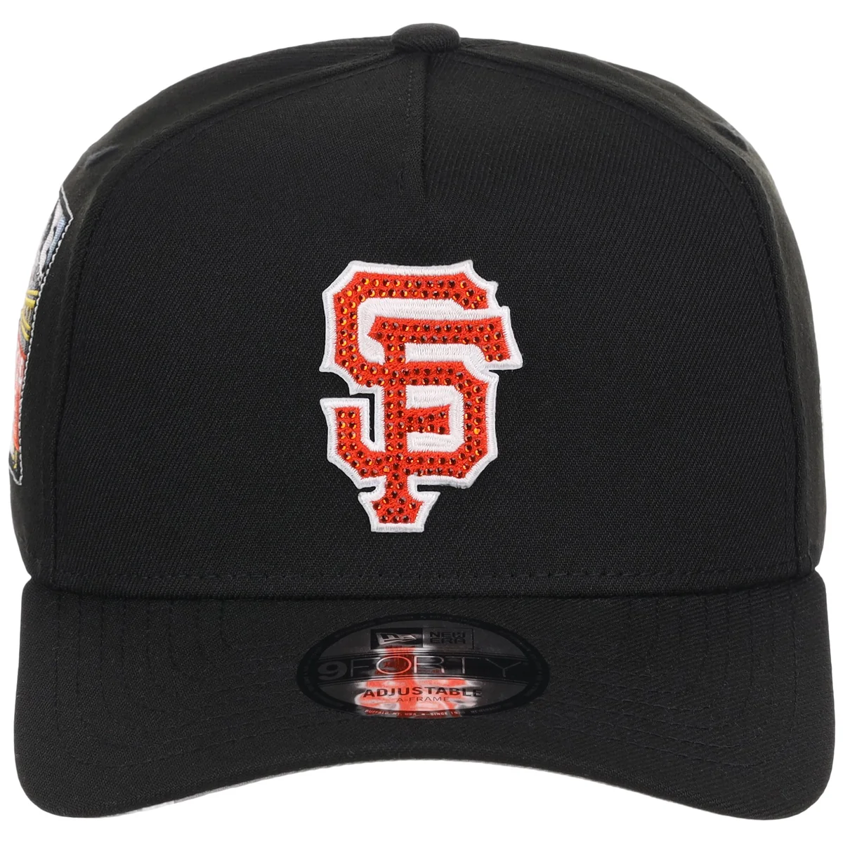 San Francisco Giants MLB Diamond Bling New Era 9FORTY A-Frame detail view