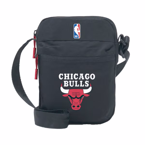 Chicago Bulls NBA Side Bag Black view 1