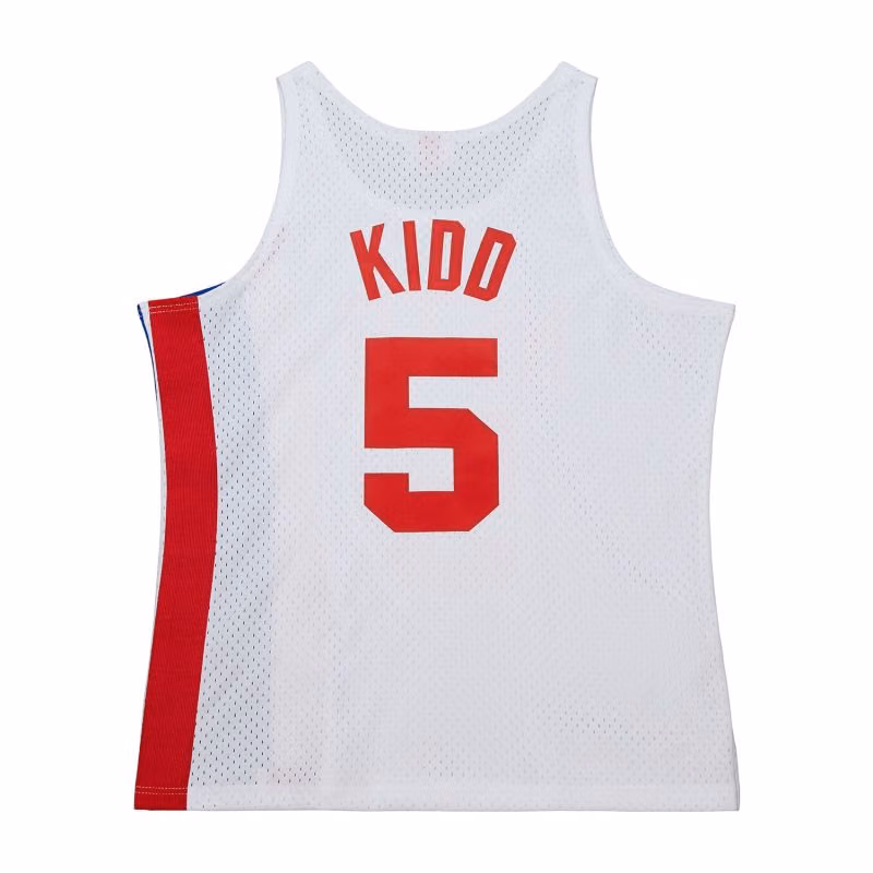 Jason Kidd #5 New Jersey Nets 2005-06 Swingman NBA Jersey White view 2