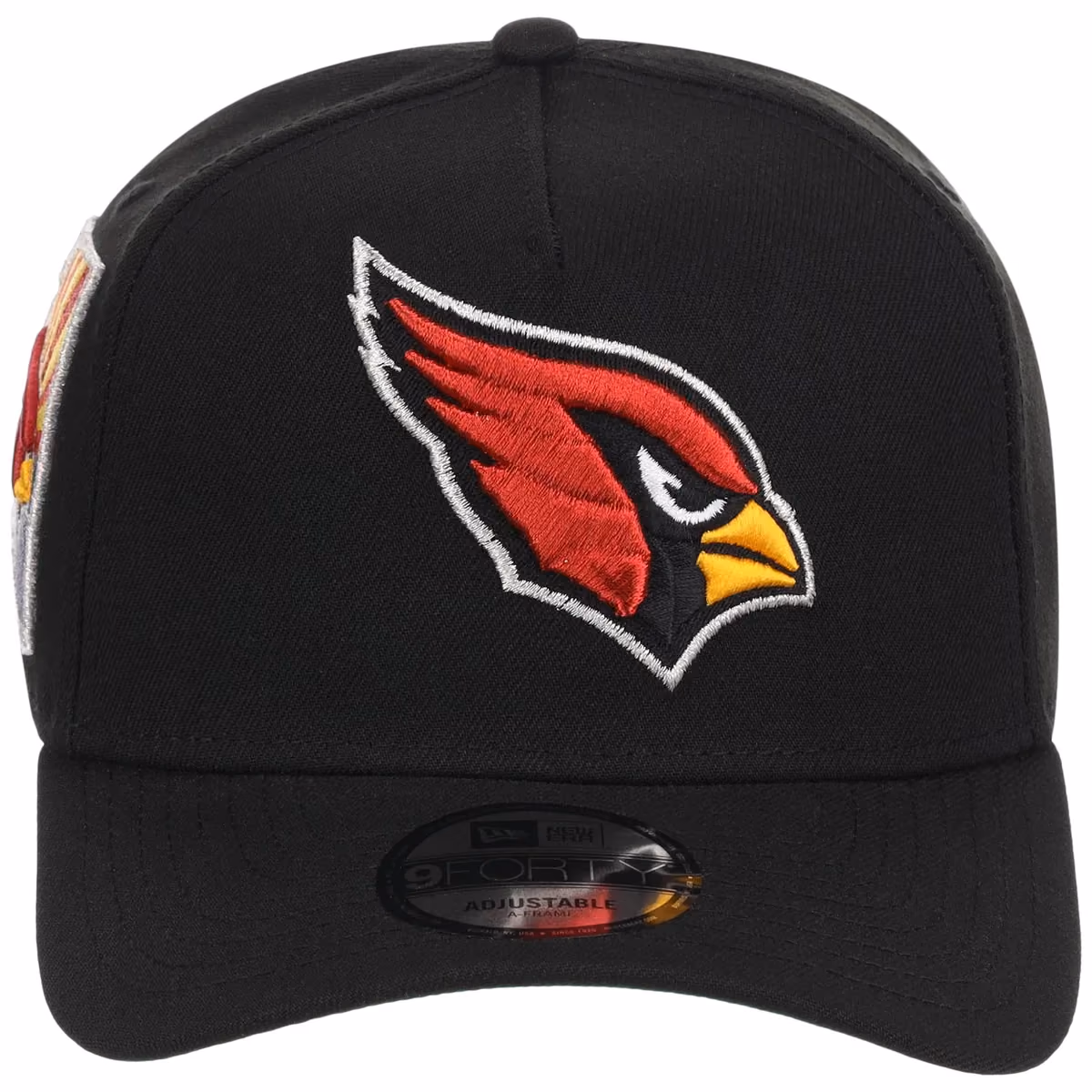 Arizona Cardinals NFL Black Dome New Era 9FORTY A-Frame detail view
