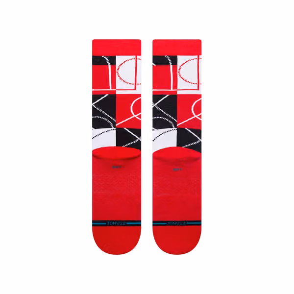 Chicago Bulls Zone Stance NBA Crew Socks view 3