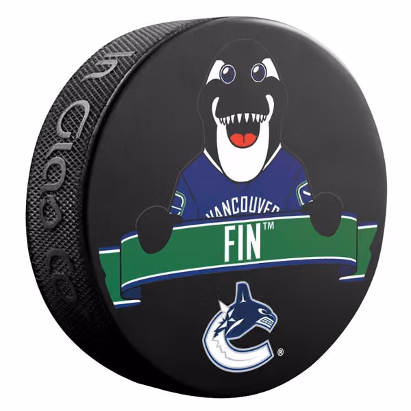 Vancouver Canucks Fin Mascot NHL Souvenir Puck view 1