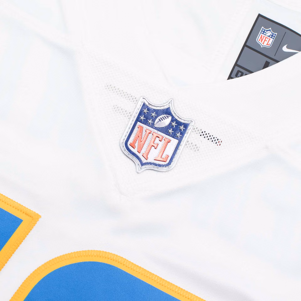 Justin Herbert #10 Los Angeles Chargers Nike Vapor Limited NFL Jersey White view 5