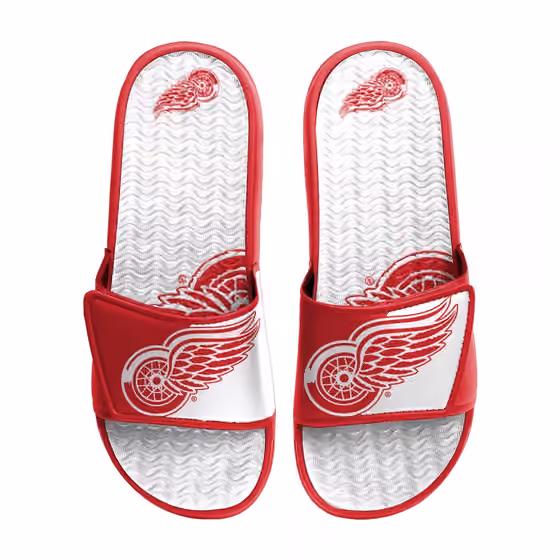 Detroit Red Wings Big Logo NHL Gel Slides view 1