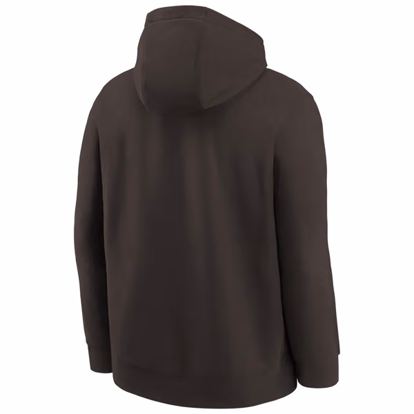 Cleveland Browns Rewind Shout Out Nike Club NFL Hoodie (YOUTH) view 3