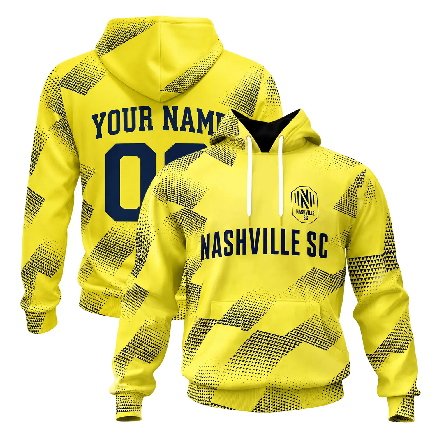 Boys Nashville SC in Gold Hoodie Dynamic Yellow Crest
