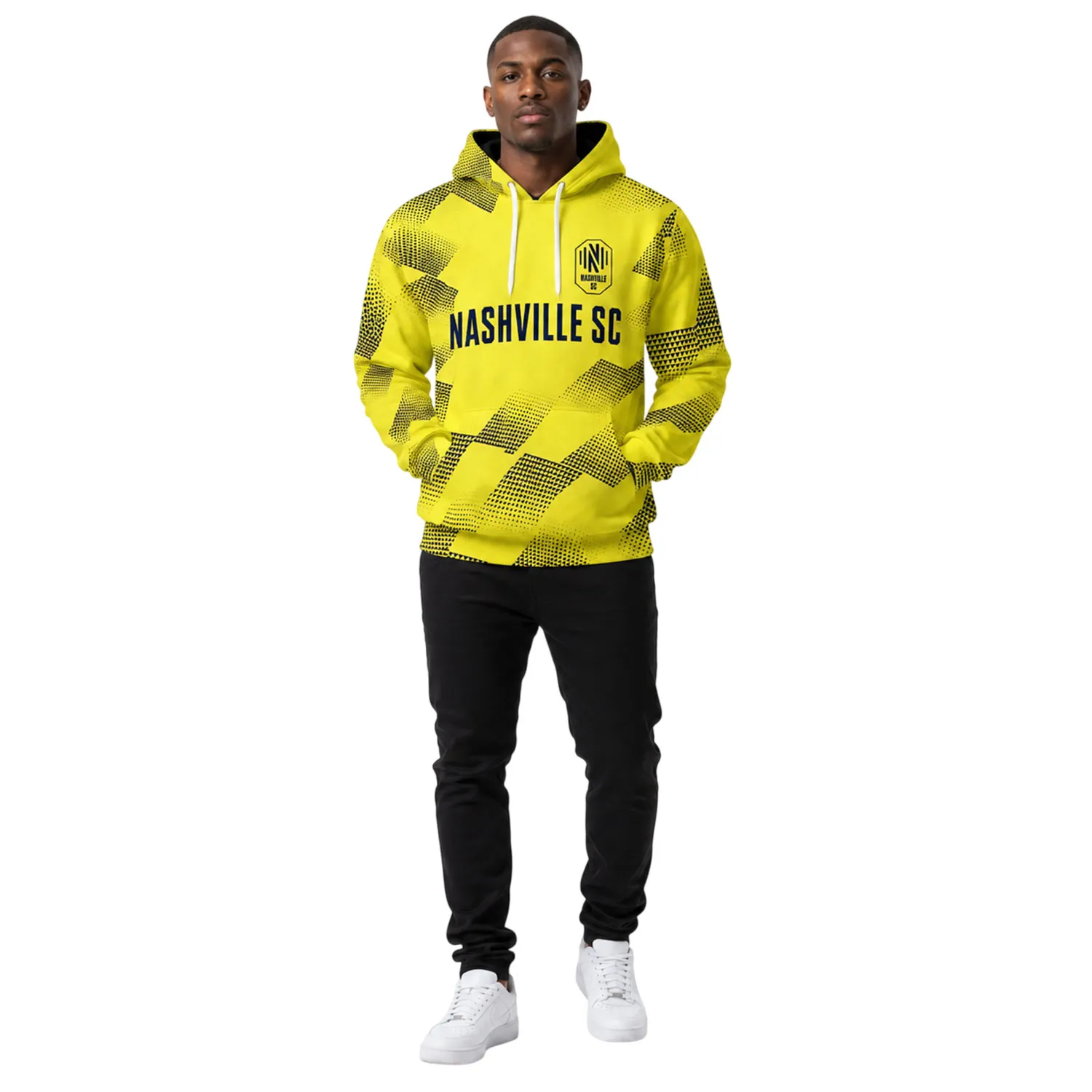 Boys Nashville SC in Gold Hoodie Dynamic Yellow Crest