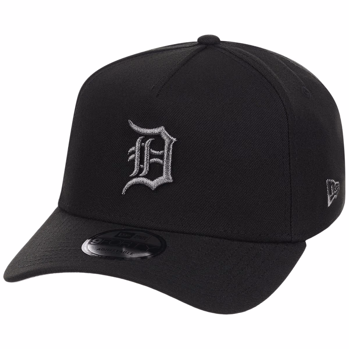 Detroit Tigers MLB Liquid Titanium New Era 9FORTY A-Frame detail view
