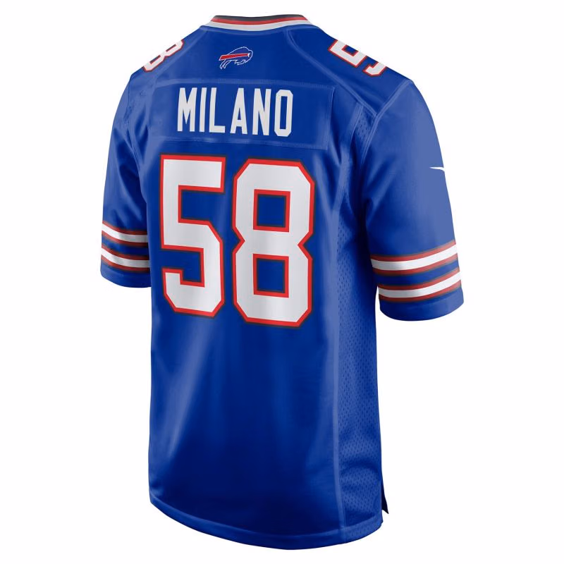 Matt Milano #58 Buffalo Bills Nike Game NFL Jersey Blue view 3