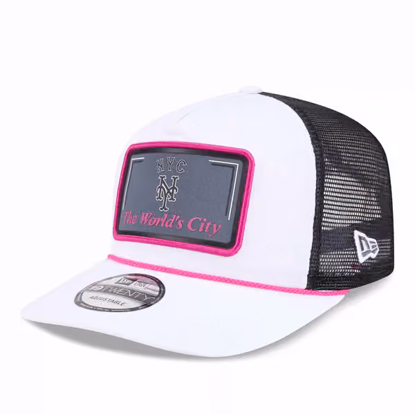 New York Mets 2026 MLB City Connect 19TWENTY Fan Pack Adjustable Trucker Cap White product photo