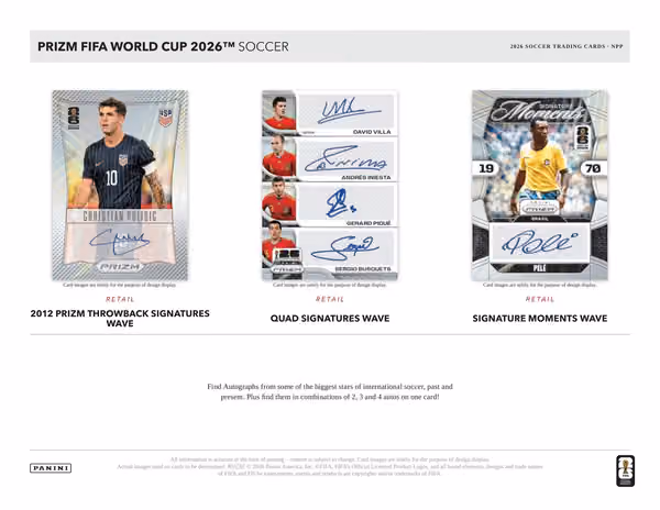 2026 Panini Prizm FIFA World Cup Fußball Mega Box view 4