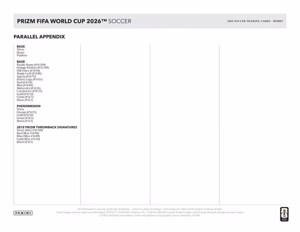 2026 Panini Prizm FIFA World Cup Fußball Mega Box view 6