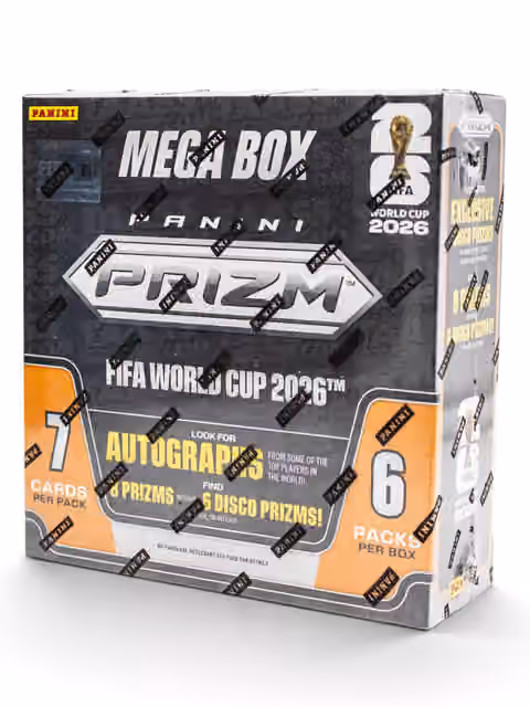 2026 Panini Prizm FIFA World Cup Fußball Mega Box view 1
