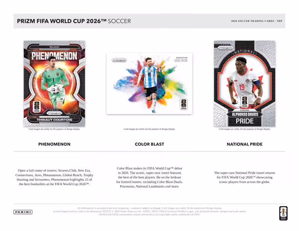 2026 Panini Prizm FIFA World Cup Fußball Mega Box view 3
