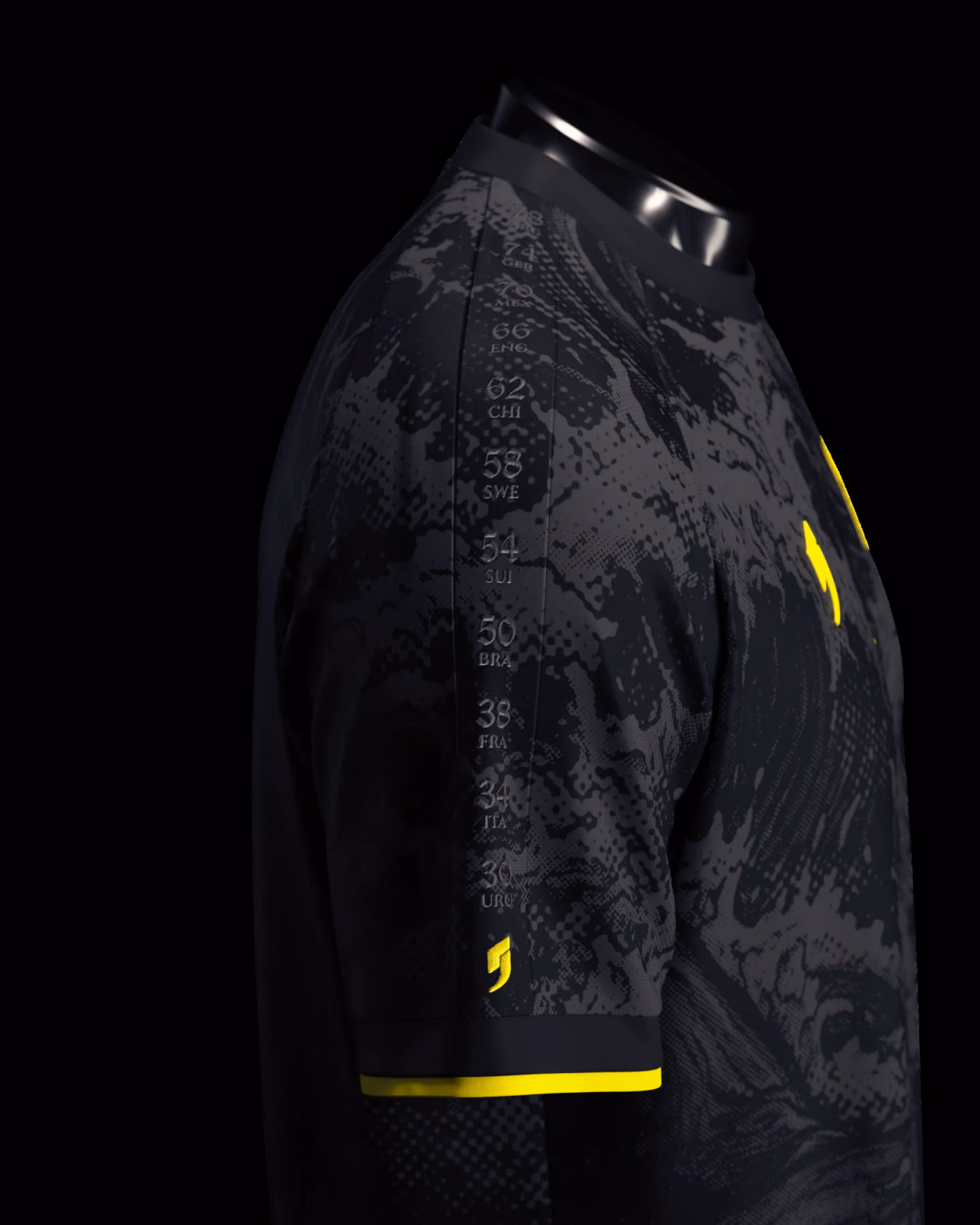 Jersevo Custom Personalized Vozinha Jersey (2026WC Edition) right sleeve detail