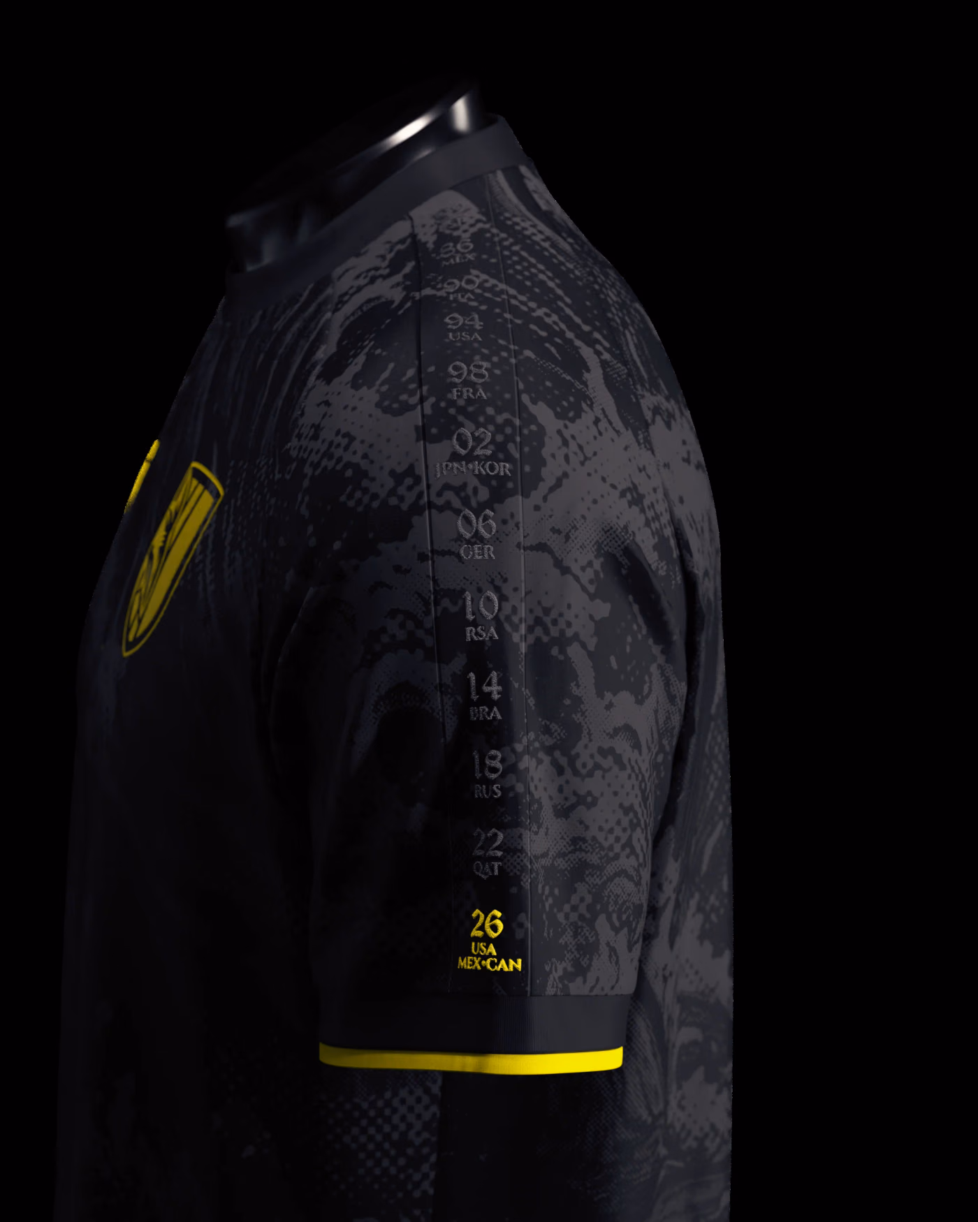Jersevo Custom Personalized Vozinha Jersey (2026WC Edition) left sleeve detail