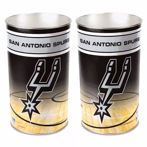 San Antonio Spurs WinCraft Metal NBA Wastebasket view 1