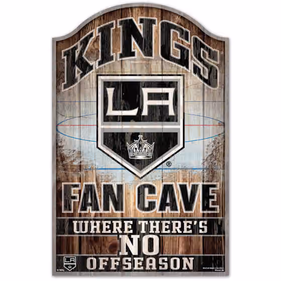 Los Angeles Kings WinCraft NHL Fan Cave Wood Sign view 1