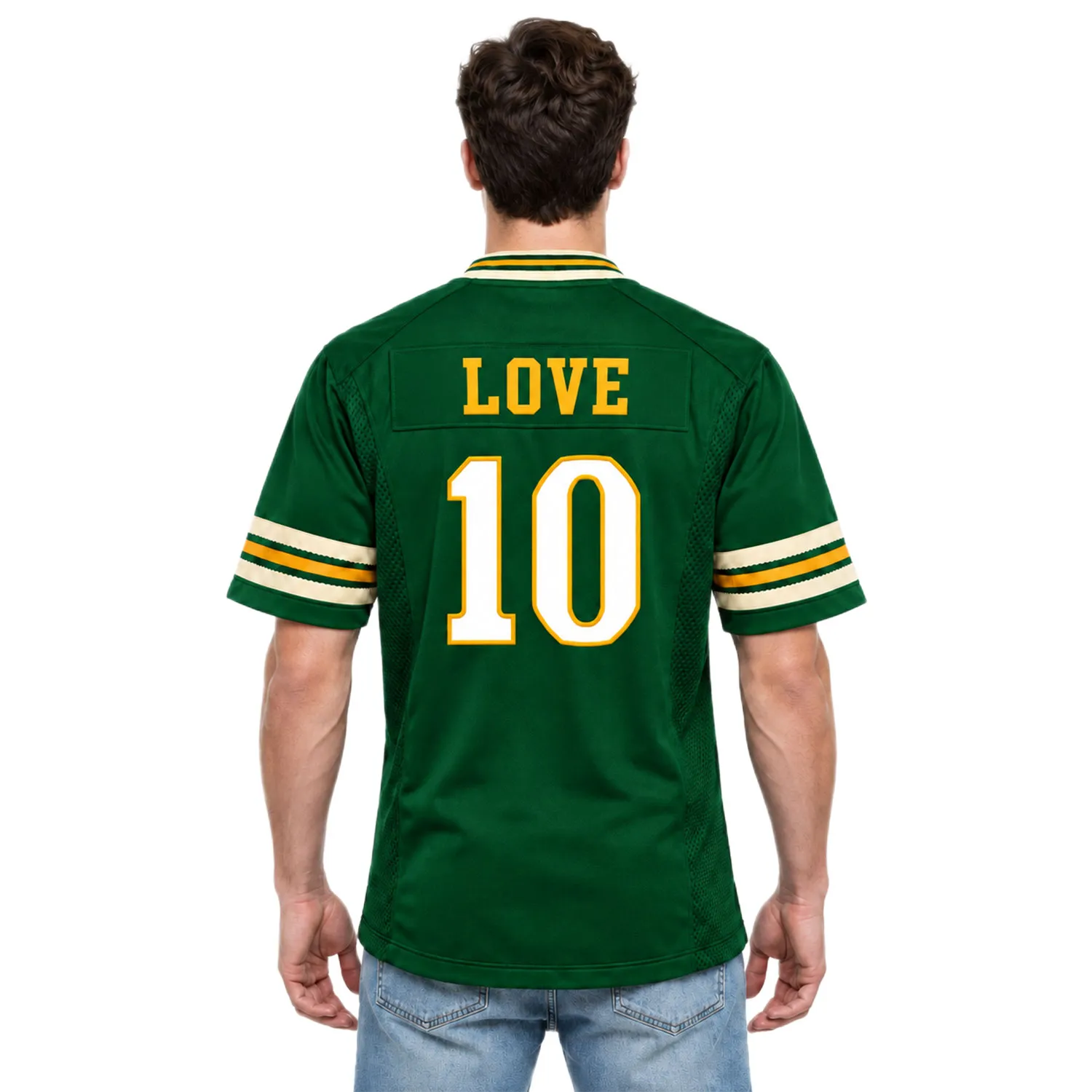 Jordan Love Green Packers Jersey Rivalry Confident Fan Style