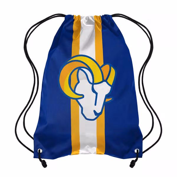 Los Angeles Rams Team Stripe NFL Drawstring Backpack view 1
