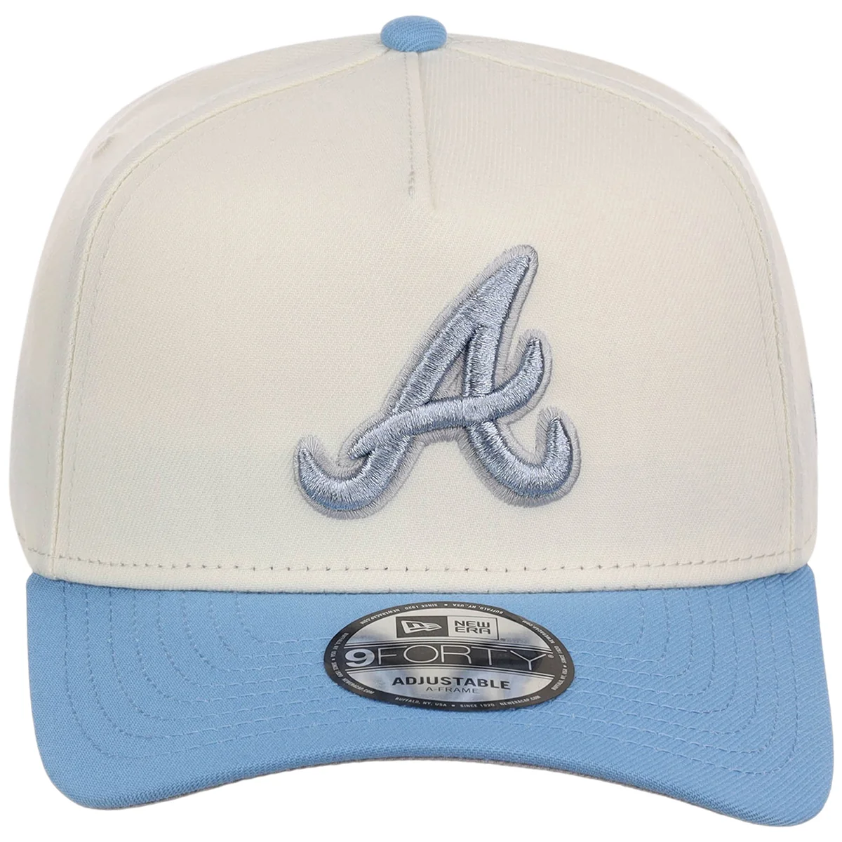 Atlanta Braves MLB Chrome x Sky FASHION CORE New Era 9FORTY A-Frame detail view