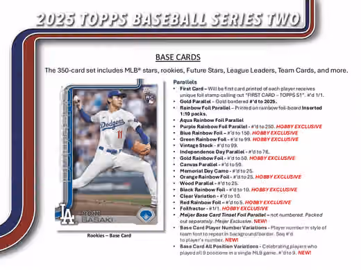 2025 Topps Series 2 Baseball MLB Hobby Box view 3