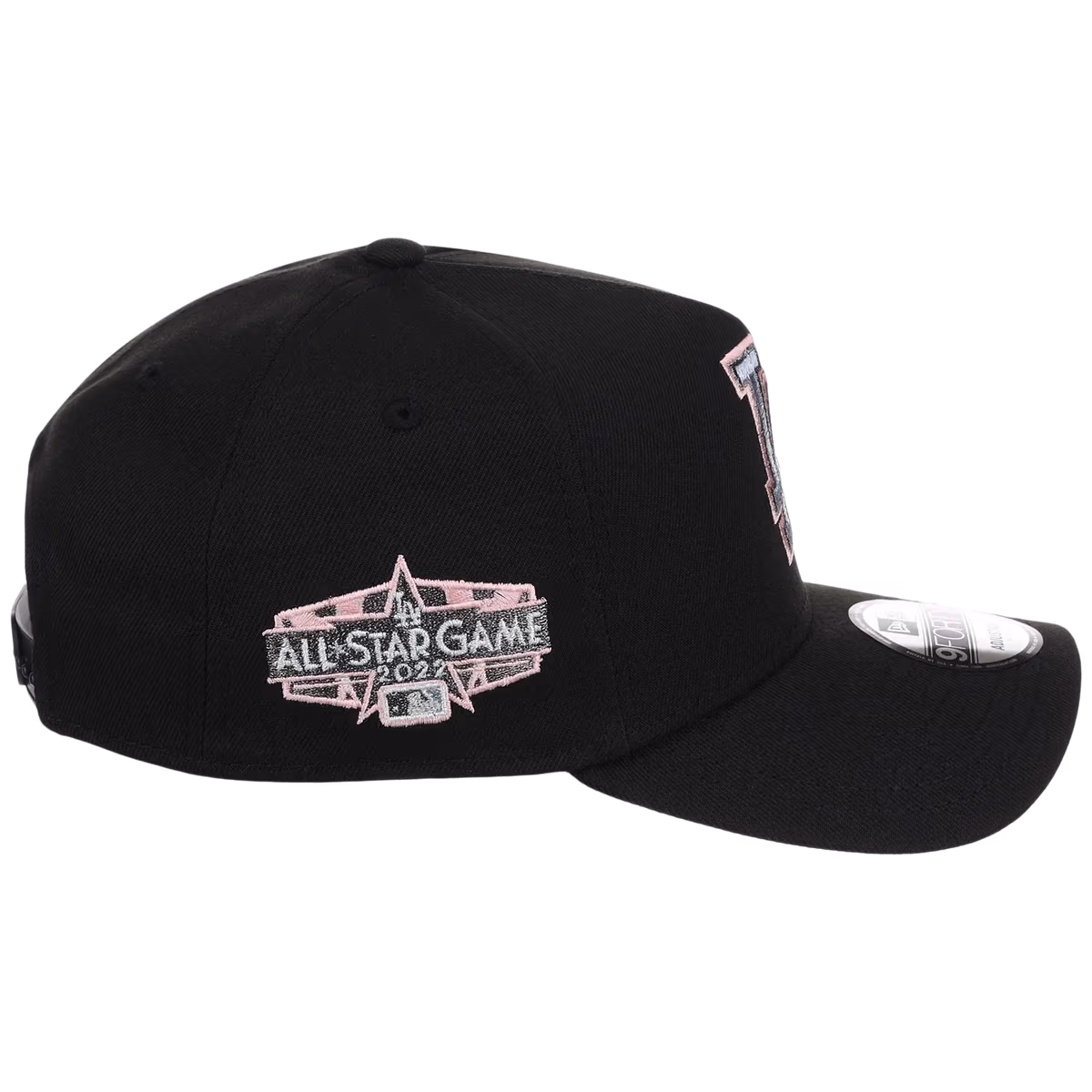 Los Angeles Dodgers MLB Pewter Skies New Era 9FORTY A-Frame detail view