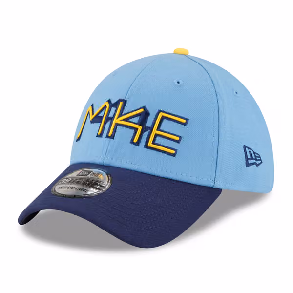 Milwaukee Brewers Official MLB City Connect New Era 39THIRTY Flex Cap product photo