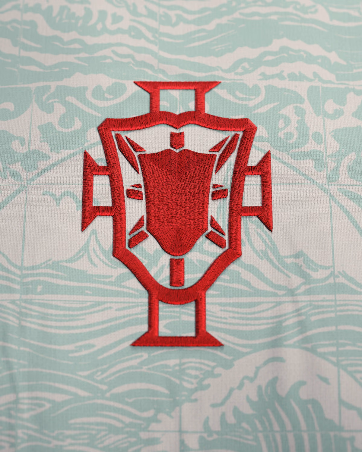 Jersevo Custom Personalized Portugal Away Heritage Jersey (2026WC Edition) crest detail