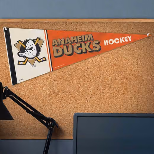 Anaheim Ducks Vintage WinCraft Premium NHL Pennant view 2