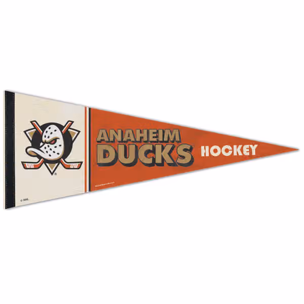 Anaheim Ducks Vintage WinCraft Premium NHL Pennant view 1