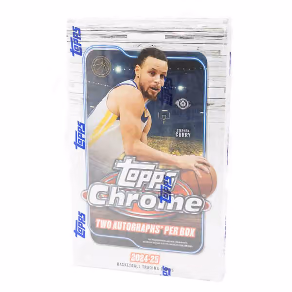 2024/25 Topps Chrome Basketball Hobby Box view 1