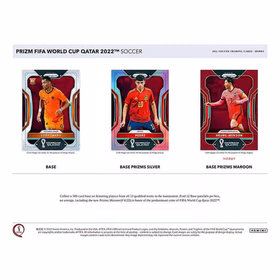 2022 Panini Prizm FIFA World Cup Soccer Hobby Box view 2