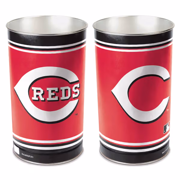 Cincinnati Reds WinCraft Metal MLB Wastebasket view 1