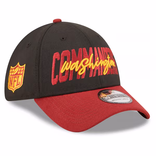 Washington Commanders Official 2022 NFL Draft New Era 39THIRTY Flex Cap product photo