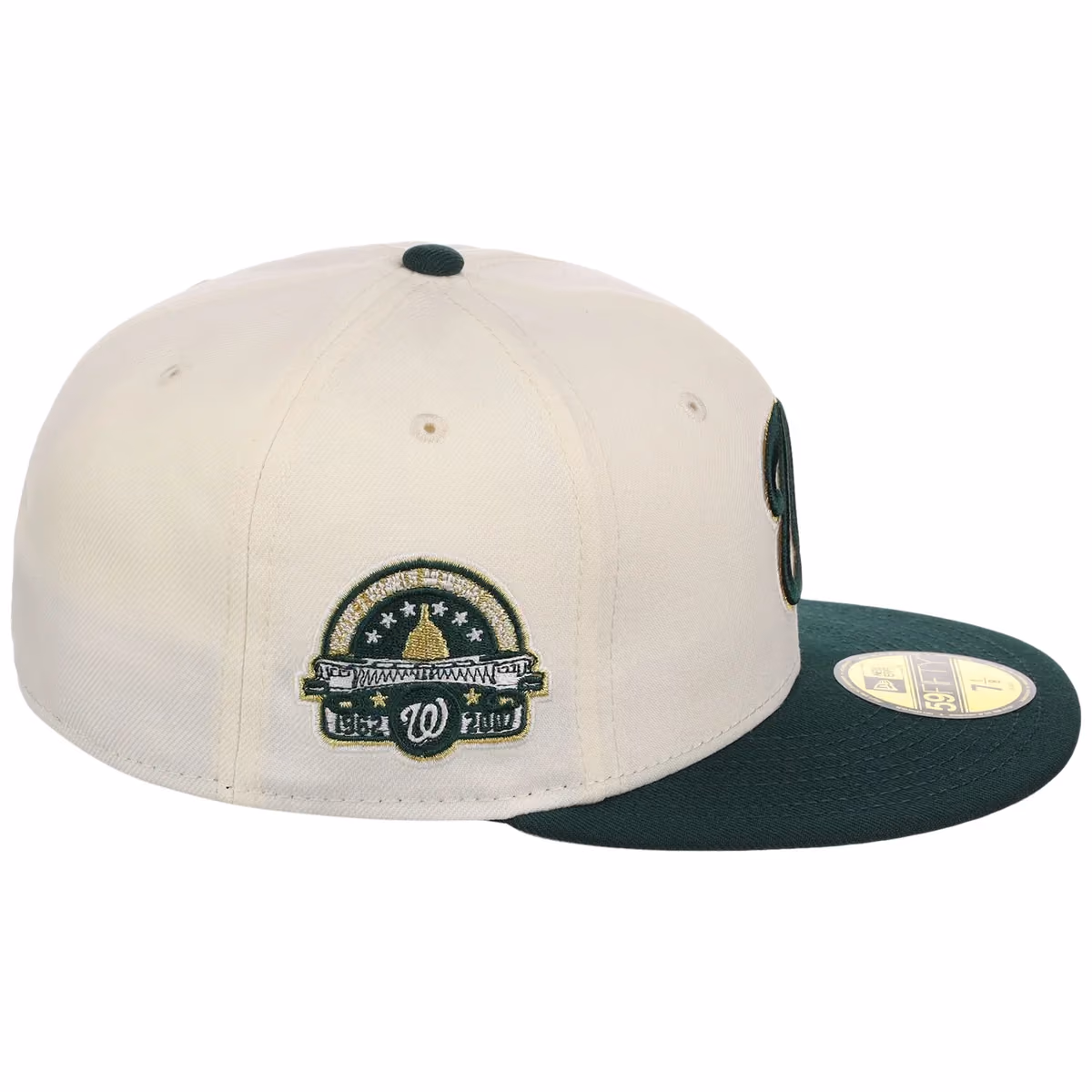 Washington Nationals MLB Gilded Ivy New Era 59FIFTY detail view
