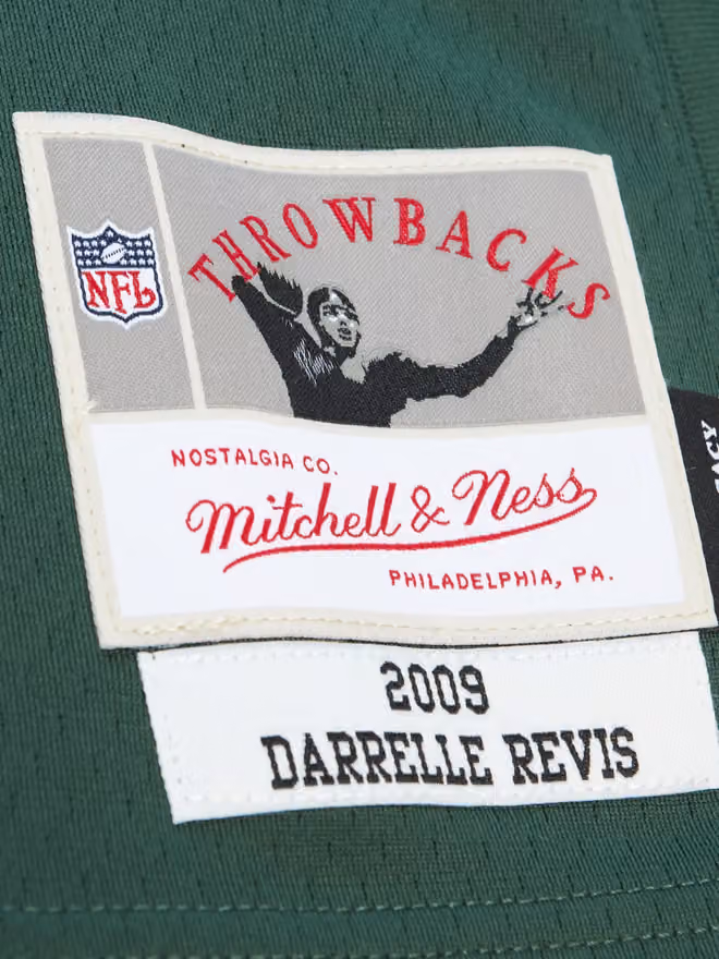 Darrelle Revis #24 New York Jets 2009 Legacy Throwback NFL Jersey Green view 3
