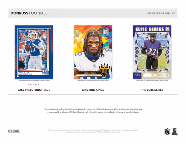 2025 Panini Donruss Football NFL Blaster Box view 2