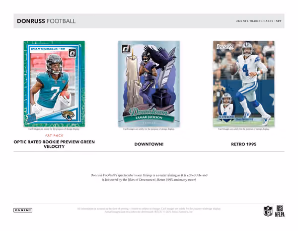 2025 Panini Donruss Football NFL Blaster Box view 4