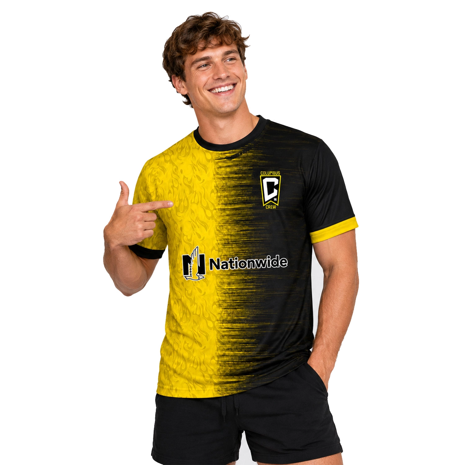 Columbus Crew Custom Fan Jersey – Vibrant Gold Design