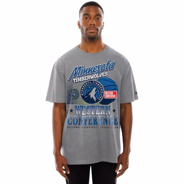 Minnesota Timberwolves Sport Classics Oversized NBA T-Shirt Gray view 1
