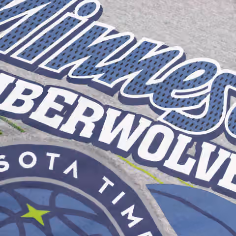 Minnesota Timberwolves Sport Classics Oversized NBA T-Shirt Gray view 3