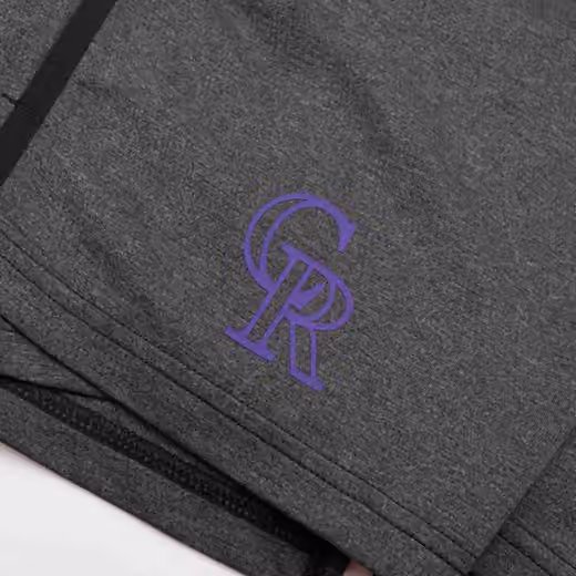 Colorado Rockies 2024 MLB Authentic Practice Nike Dri-FIT Shorts Dark Gray view 3