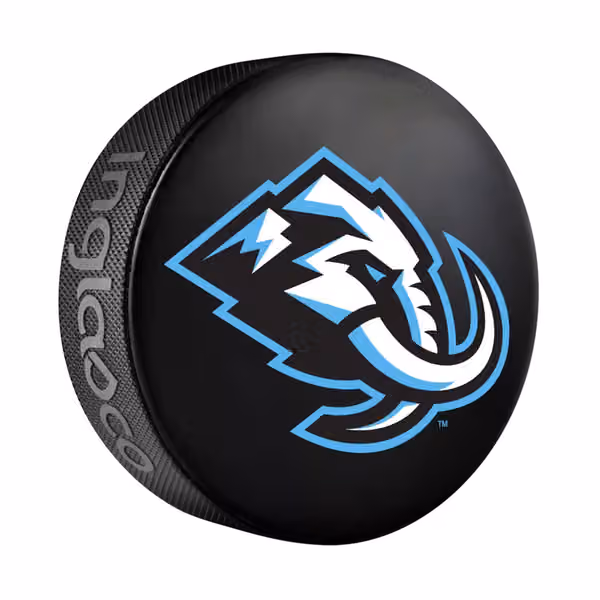 Utah Mammoth Logo Souvenir Collector NHL Puck view 1