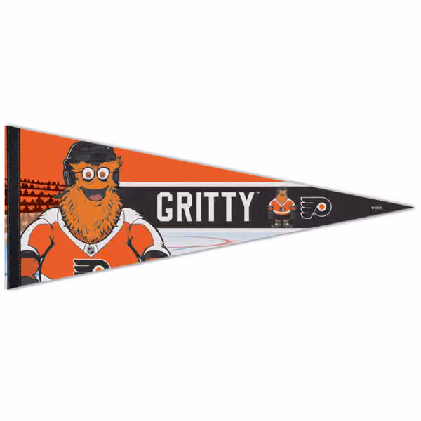 Philadelphia Flyers Gritty Mascot Premium NHL Pennant view 1