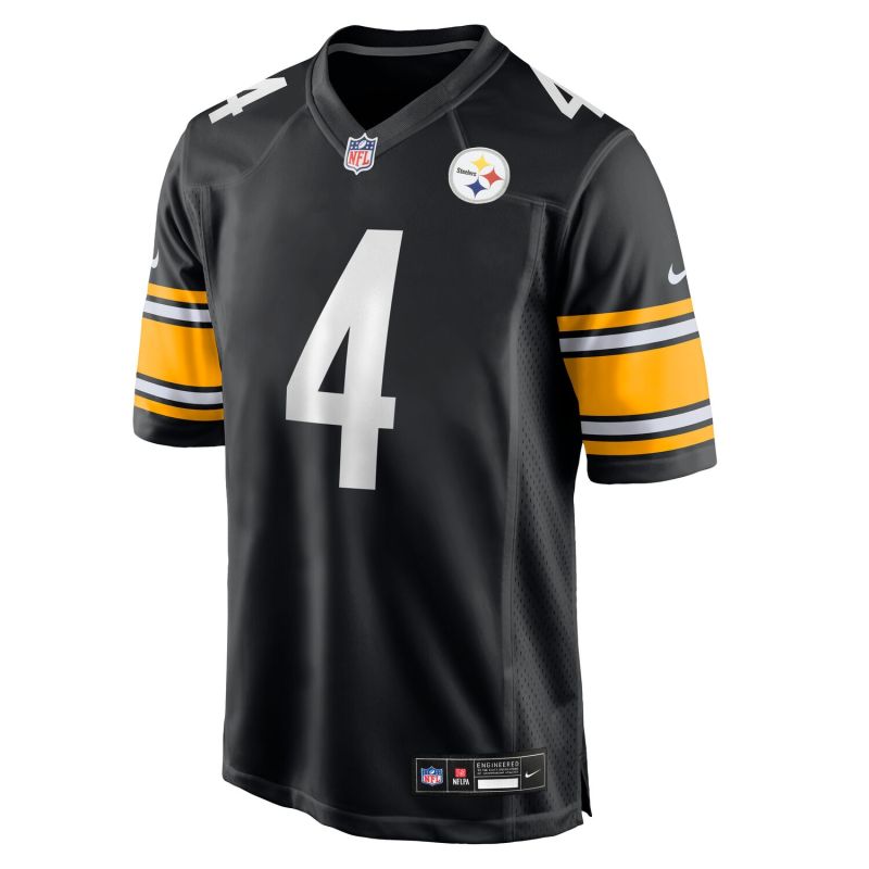 DK Metcalf #4 Pittsburgh Steelers Game NFL Jersey Black view 2